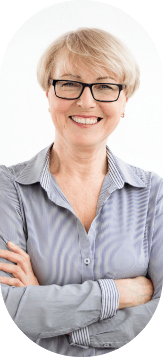 Portrait d'un client heureux