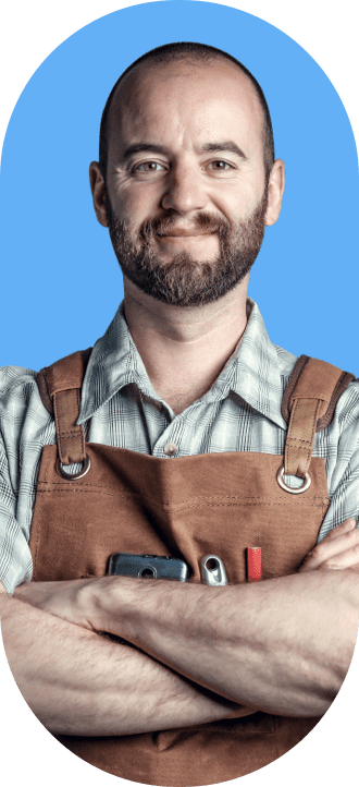 Portrait d'un client heureux