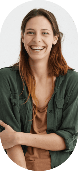 Portrait d'un client heureux